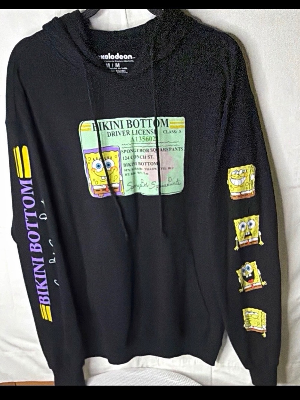 Nickelodeon Black SpongeBob Bikini Bottom Graphic Hoodie